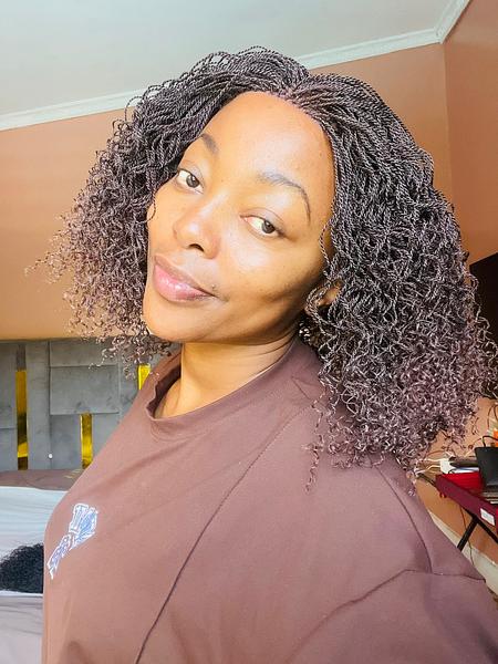 The Malaika Curls | Curly Minitwist Closure Wig | Wigs by L